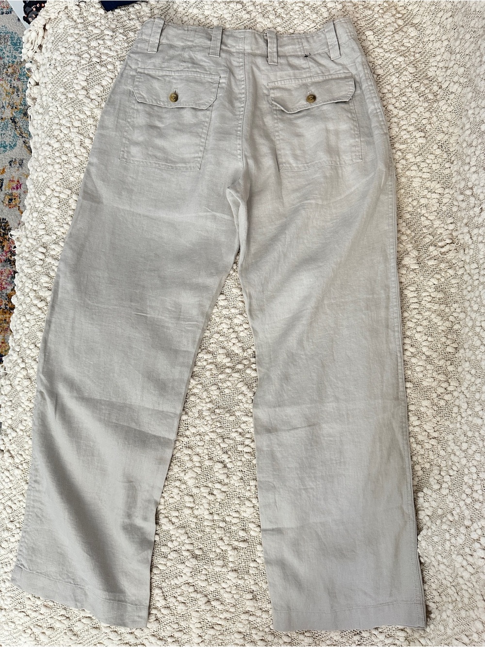 Banana Republic Women's 100% Linen Pants
Beige Button Fly Straight Leg 30×30 - Picture 3 of 5
